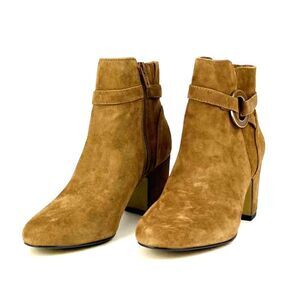 New Bella Vita Women US 5.5 & 11 Brown Suede Block Heel Ankle Boots  | $168